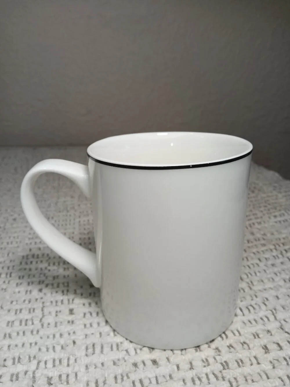 Williams Sonoma Monogram Letter “P” White Black Espresso Mug Coffee Cup